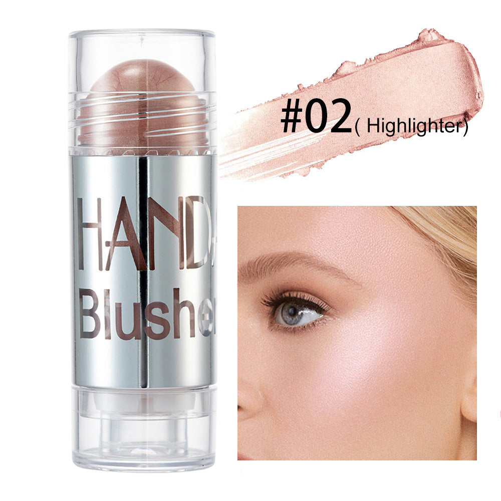 Shimmer Cheek Blusher & Highlighter Stick | Cream Bronzer Cheek Blusher Shimmer Blush Stick Face M | Ectron Online