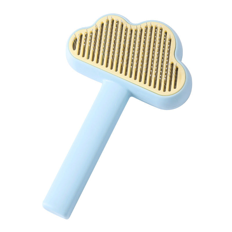 New Cloud Pet Comb | Self-Cleaning Cat & Dog Comb New Cloud Pet Comb Cat Comb Pet Brushing | Ectron Online