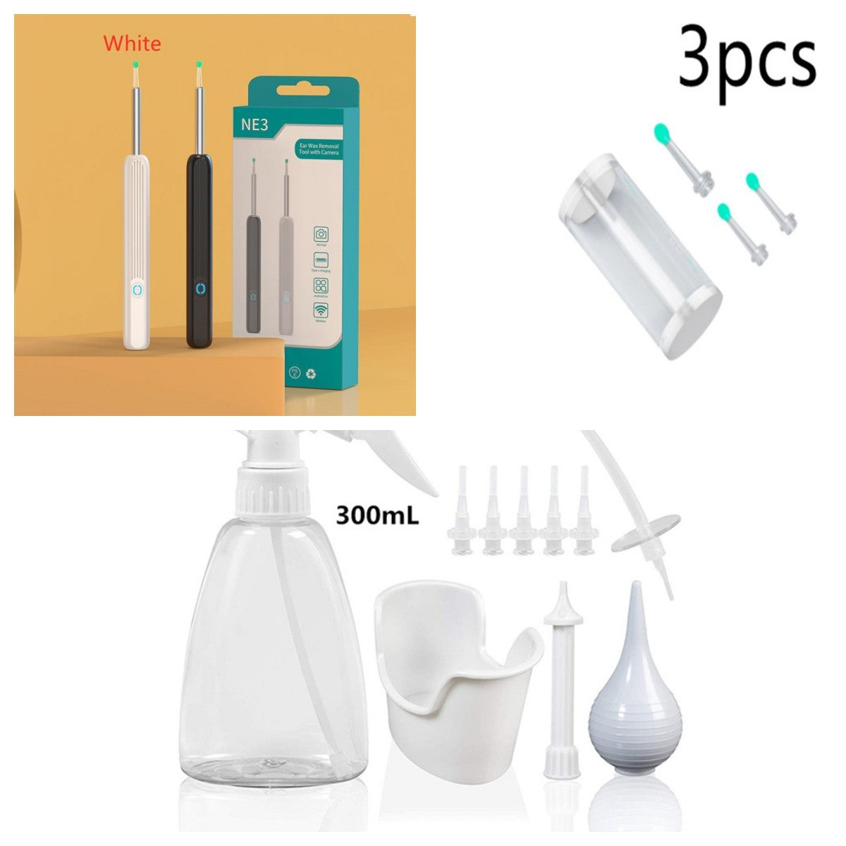 NE3 Wireless Ear Cleaner Otoscope with Camera NE3 Wireless Ear Cleaner Otoscope with Camera | Ectron Online