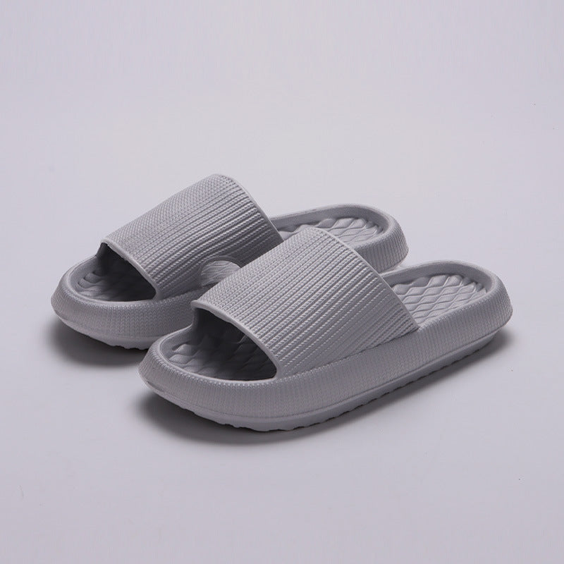 Summer EVA Slippers Solid Color Rhombus Stripe Anti-slip Slippers New Women's Home Shoes Summer EVA Slippers Solid Color Rhombus | Ectron Online