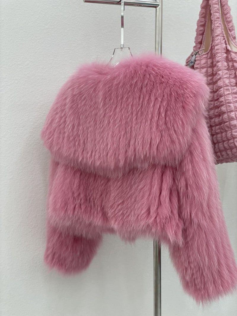 Women's Fur Young Coat Lapel