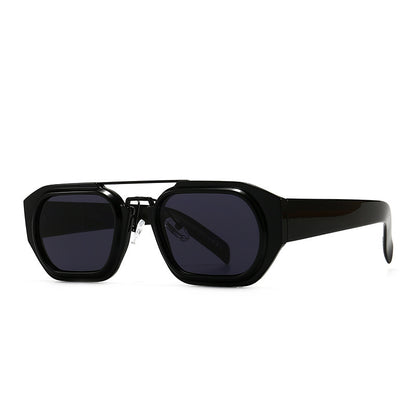 New Modern Retro Square Frame Narrow Sunglasses