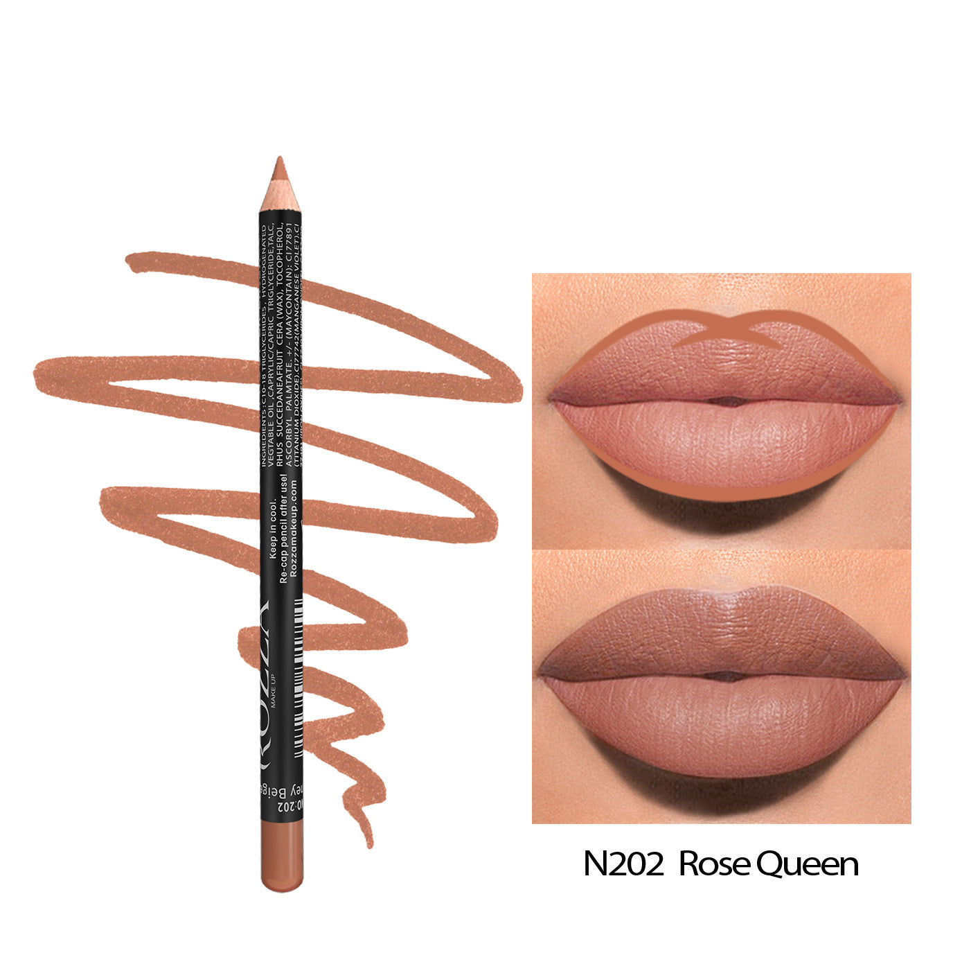 Matte Rich Lip Wood Lip Liner – Long-lasting, Water-Resistant No Stain On Cup No Fear Of Water 24 Hour | Ectron Online
