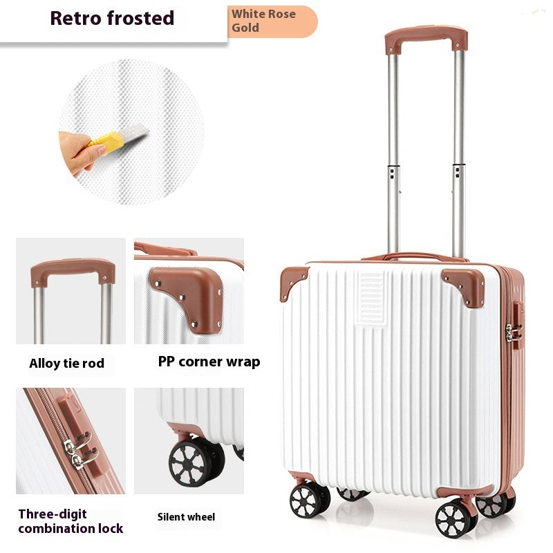 18-inch Trolley Case Printed Pattern Luggage Small Children Suitcase Boarding Bag Suitcase