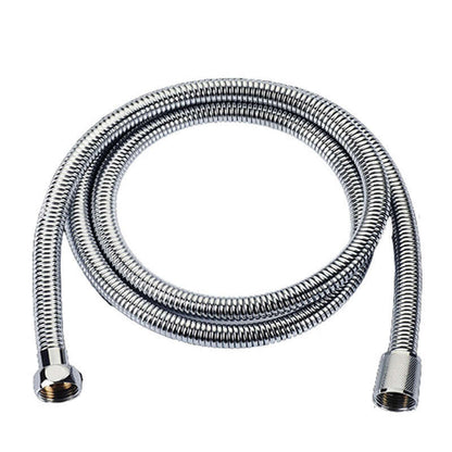 Stainless braided shower hose with two metal end connectors