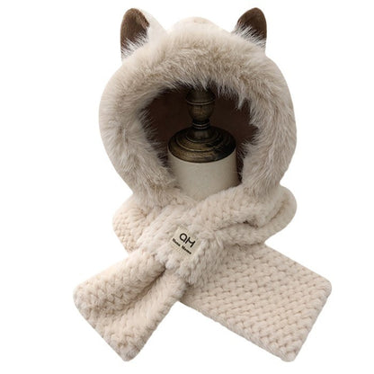 Cute Furry Fox Ear Hat | Warm Winter Plush Animal Ear Beanie Autumn And Winter Cute Furry Fox Ear Hat | Ectron Online