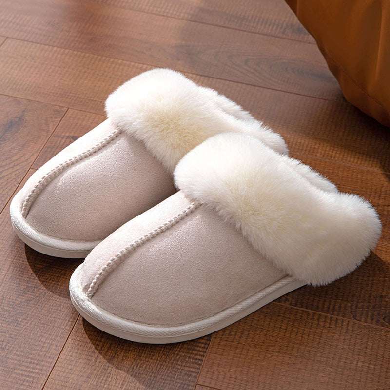 Fluffy Cotton Slippers – Warm Indoor Shoes for Autumn & Winter Fluffy Slippers Autumn Winter Home Indoo | Ectron Online