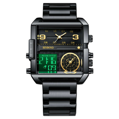 Men's Large Dial Sports Quartz Watch Men's Fashion Large Dial Multi-functiona | Ectron Online