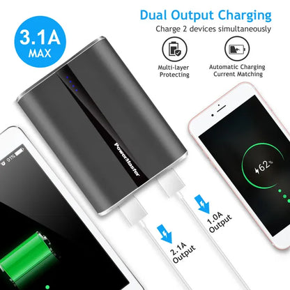 12,000mAh Ultra-Compact Power Bank | Dual USB 3.1A Portable Charger 12000mAh Portable Charger With Dual USB | Ectron Online