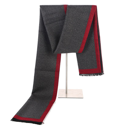 Simple Brushed Artificial Silk Scarf