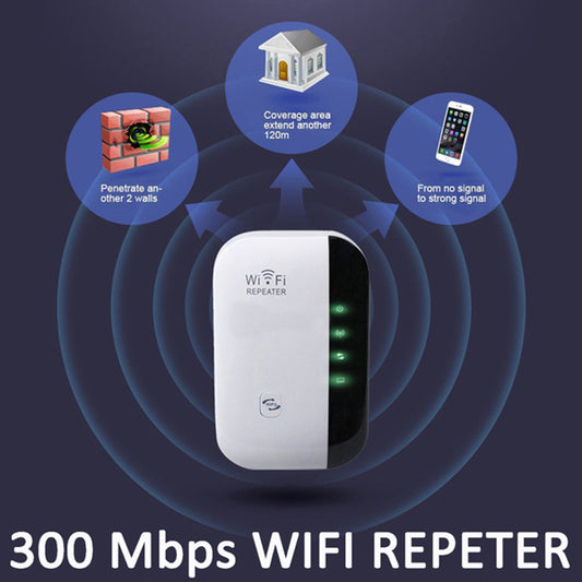 300Mbps WiFi Repeater & Signal Booster | Wireless Range Extender