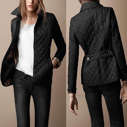 Fashionable Elegant Lapel Cotton-padded Jacket