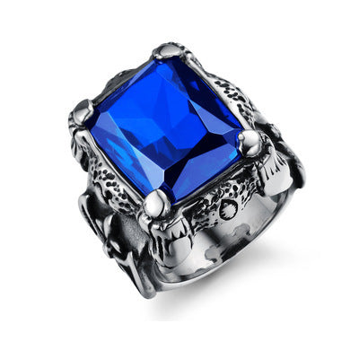 Titanium Steel Men's Zircon Ring Ring | Ectron Online