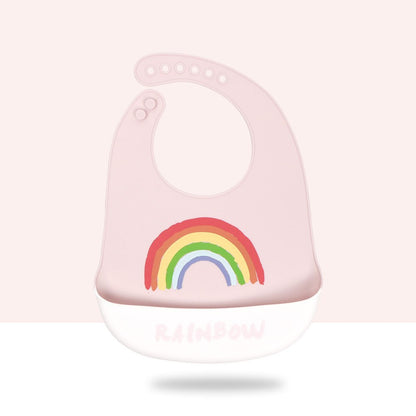 Baby Cartoon Silicone Bib Waterproof And Dirt-proof Super Soft
