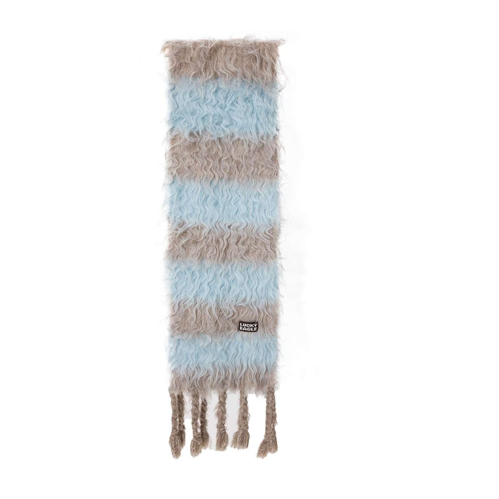 Striped Color-Block Wool Scarf Striped Color-block Wool Scarf Warm And | Ectron Online