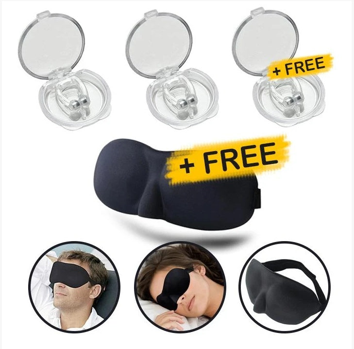 {{ brand }} Magnetic Anti-Snore Nose Clip – Silicone Sleep Aid Device 3pcs1mask - Silicone Magnetic Anti Snore Stop Snoring Nose Clip Sleep Tray Sleeping Aid Apnea Guard Night Device