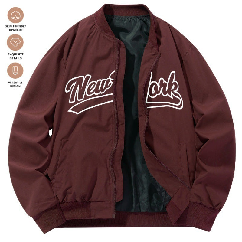 Retro Baseball Uniform Jacket Baseball Uniform Retro Stand Collar Top | Ectron Online