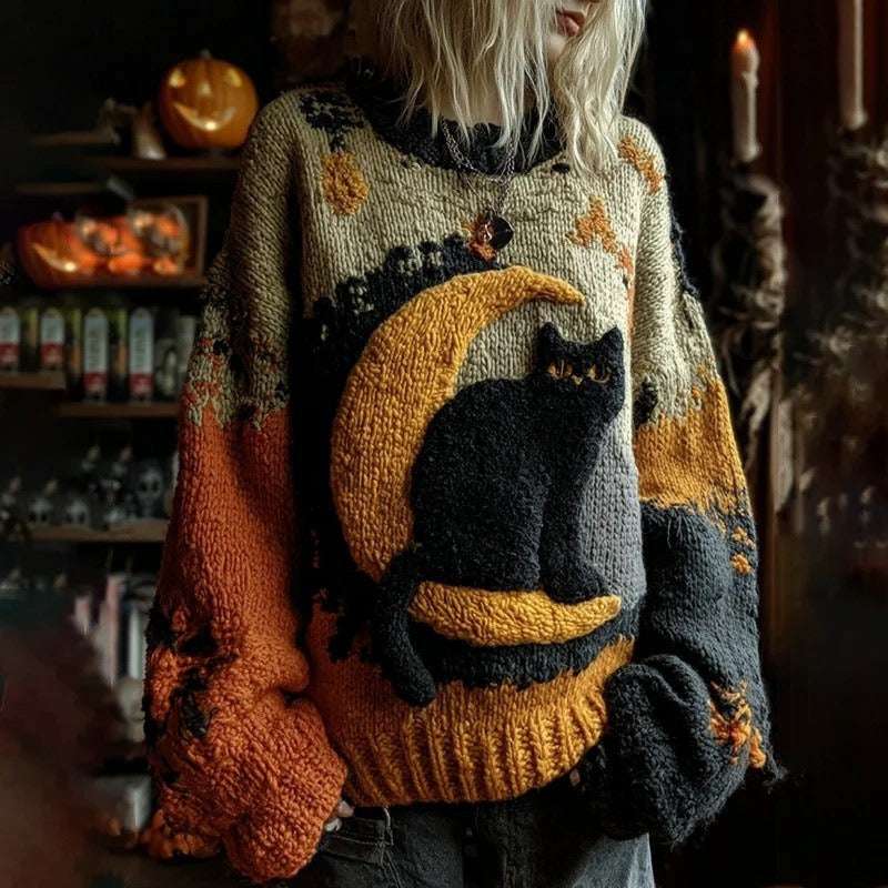 Unisex Halloween Loose Sweater Halloween Men And Women Same Style Loose | Ectron Online