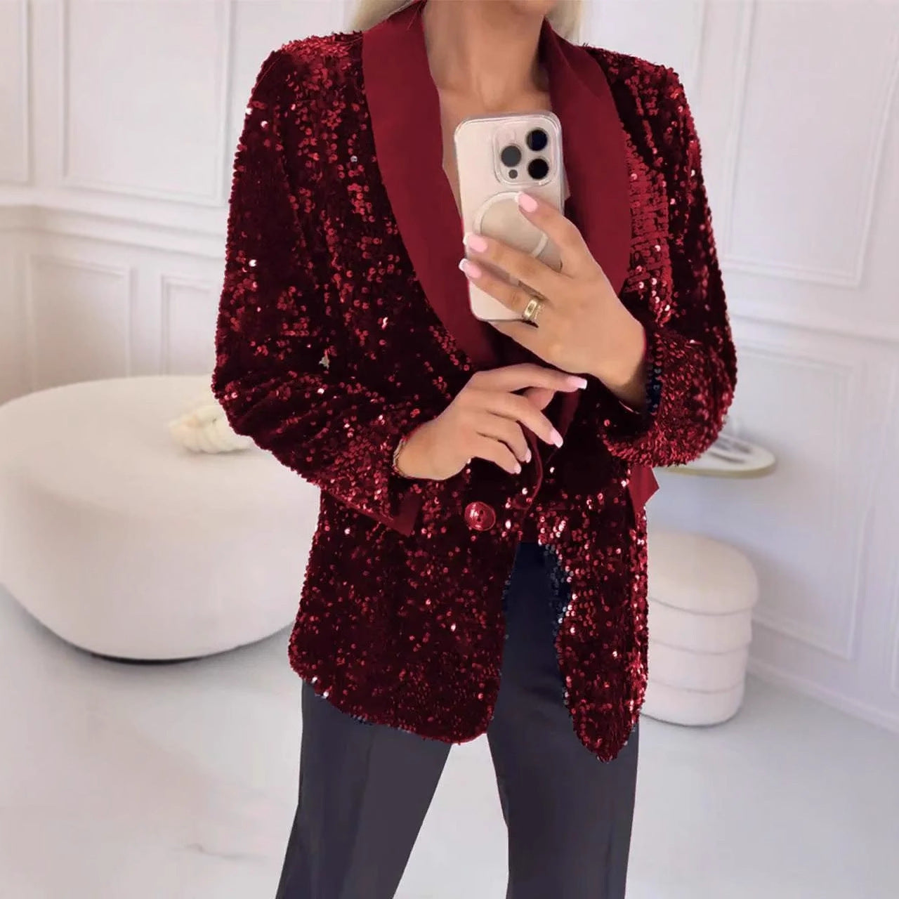 Fashionable Sequin Jacket for Autumn & Winter Autumn And Winter Leisure Fashionable Se | Ectron Online