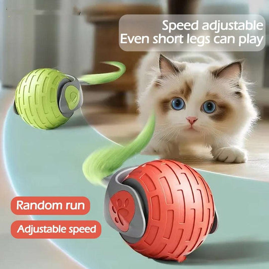 Interactive Auto Rolling Ball Toy – USB Rechargeable for Cats