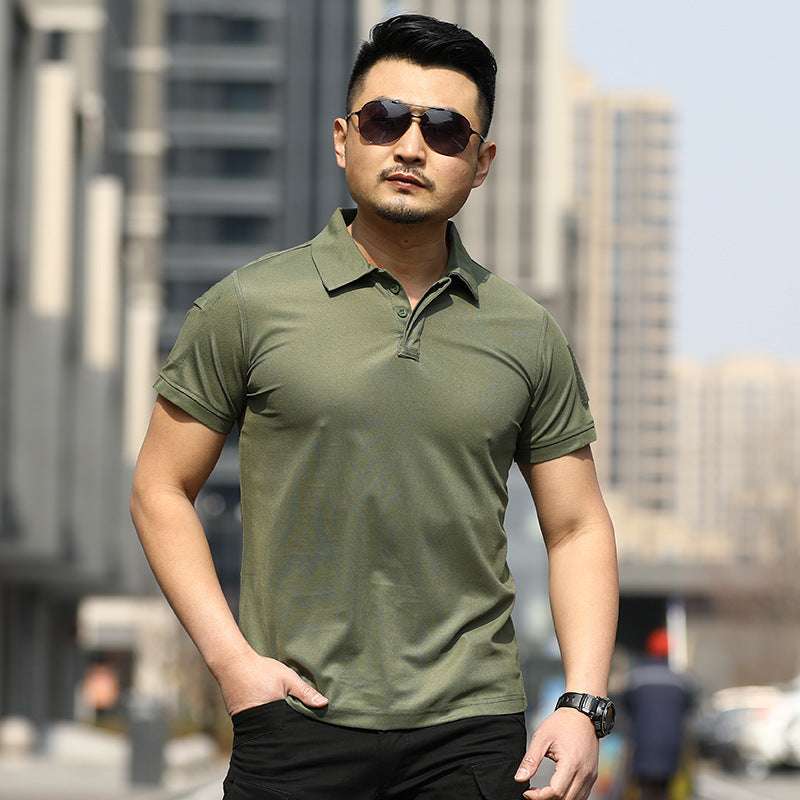 Men’s Quick-Dry Sports T-Shirt – Loose Lapel Summer Outdoor Men's Sports Loose Summer Outdoor Lapel | Ectron Online