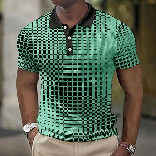 Men’s Plaid Casual Shirt – Short Sleeve Fashion Checkered Top Fashion Plaid Pattern Men's Casual Short | Ectron Online