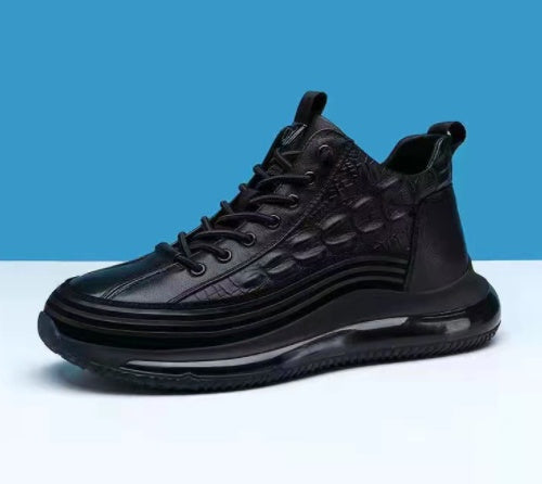 Warm Air Cushion  Pattern Elastic Band Trend Men's Shoes