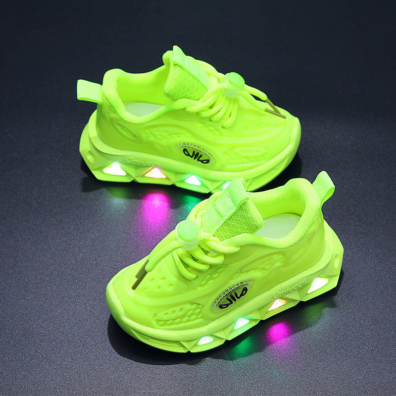 Children’s Light-Up Sneakers – Flashing LED Shoes for Kids (Unisex) Children's Sneaker Light-on Shoes | Ectron Online