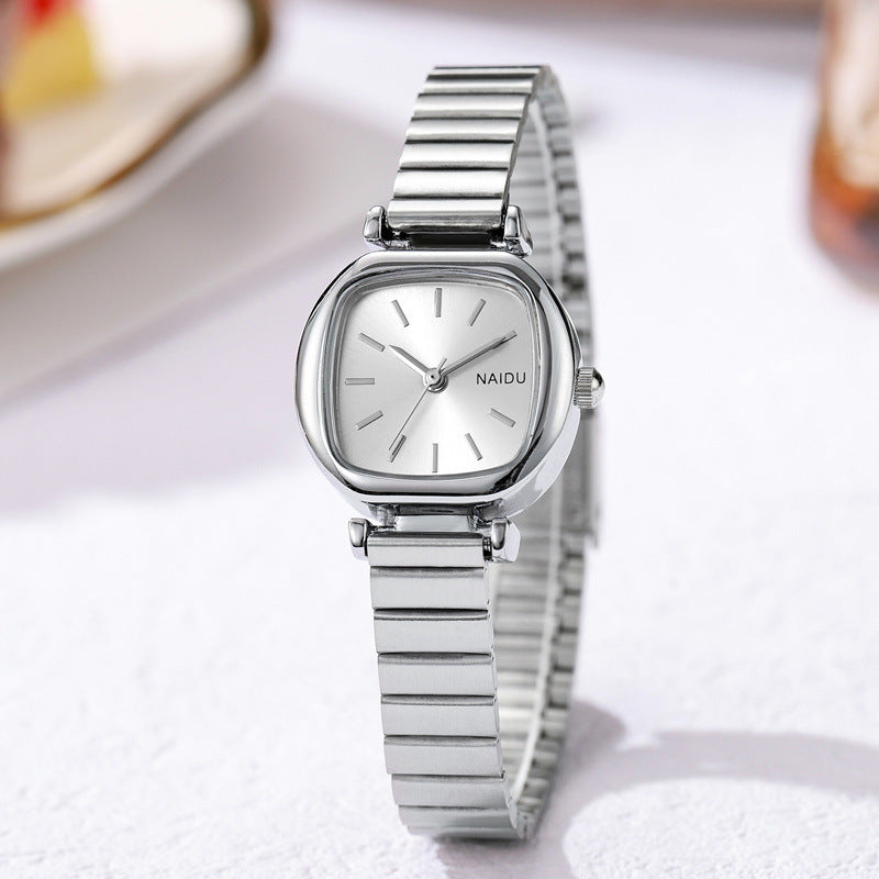 New Simple Small Square Steel Ladies' Watch Fashion Simple New Small Square Watch St | Ectron Online