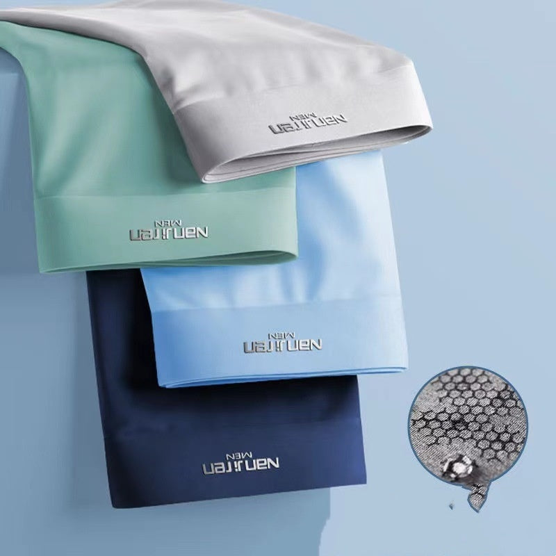 Summer Ice Silk Underwear Men's Graphene Crotch Breathable Underwear & Loungewear | Ectron Online
