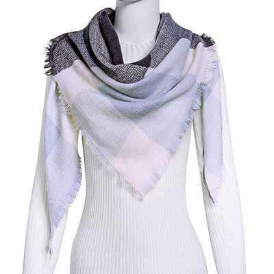 esign Women Triangles Scarf Long Scarves Shawl Autumn Winter