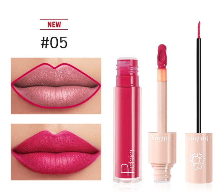 Pudaier Dual Lipstick & Lip Gloss Pudaier Dual Lipstick Lip Gloss Liquid L | Ectron Online