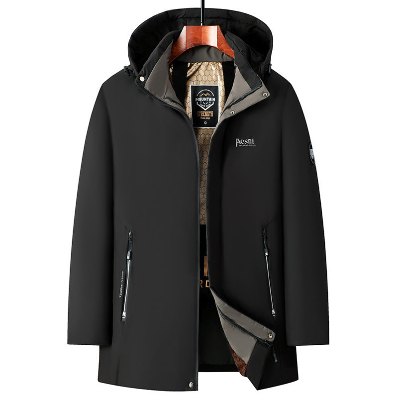 Men's Business Casual Cotton Padded Coat