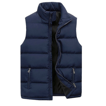 Men's Cotton-padded Coat Vest Leisure Warm