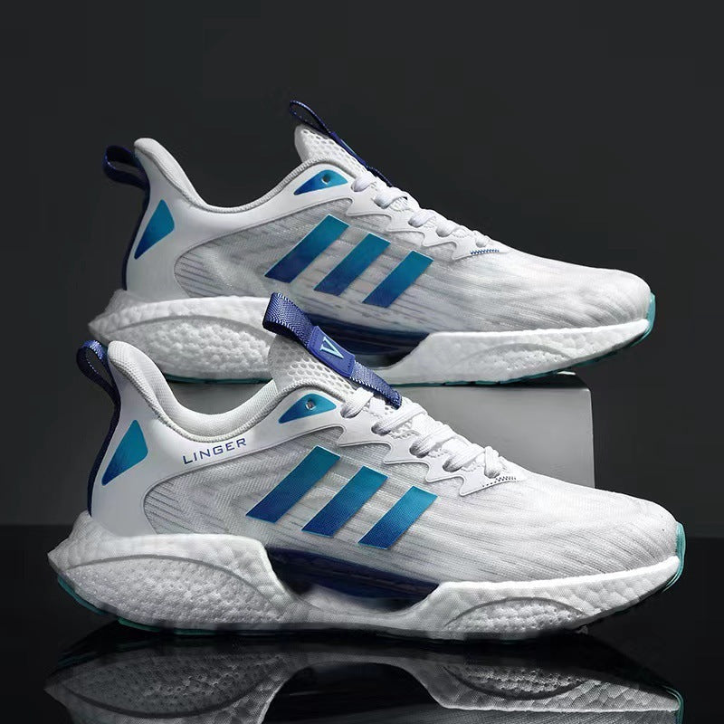 Large Soft-Soled Men’s Mesh Running Shoes – Breathable Comfort Large Soft Soled Men's Mesh Running Shoe | Ectron Online