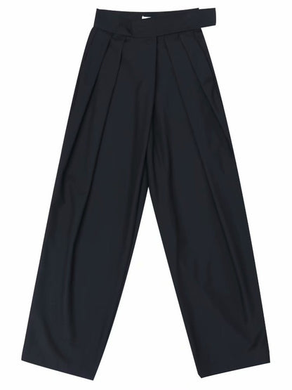 Draped velcro trousers