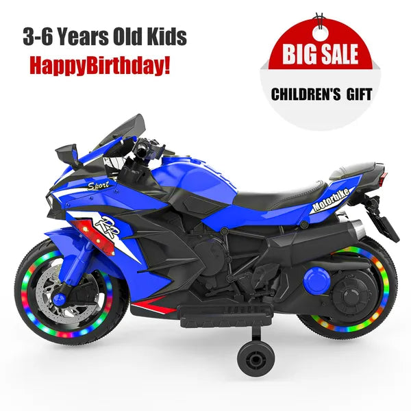 12V Kids Electric Ride-On Motorcycle