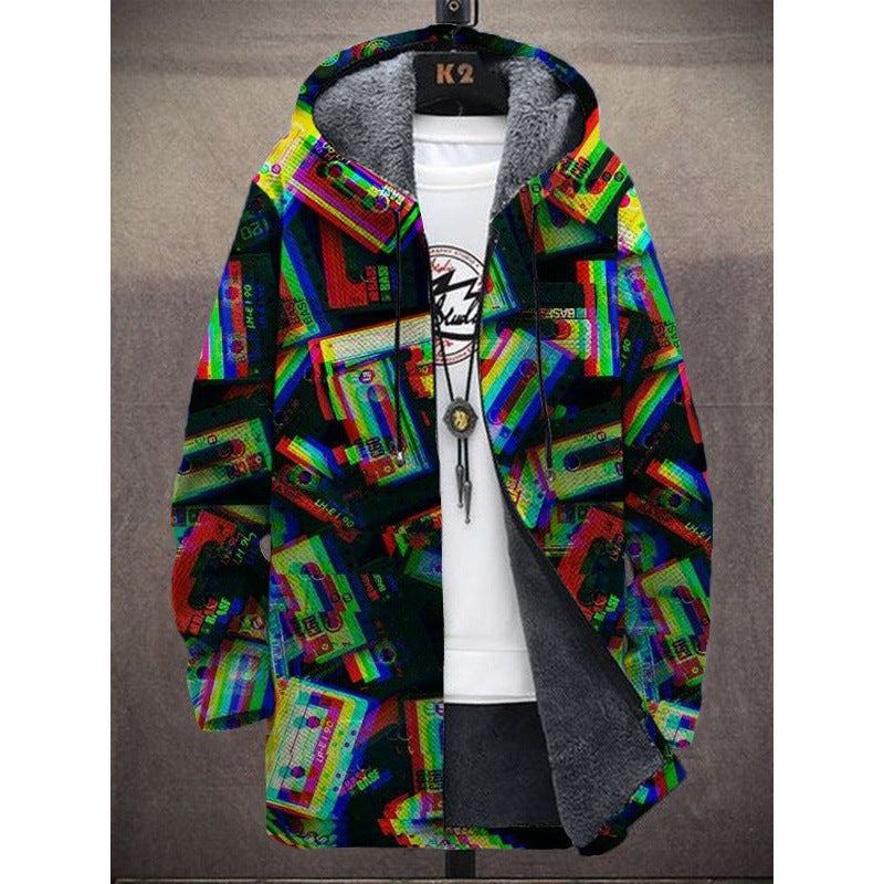 Digital Print Padded Fleece Jacket Fashion Digital Printing Fleece Padded C | Ectron Online