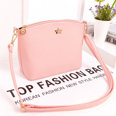 new Handbag Bag Fashion Shoulder cross pattern Fashion shell bag Mini crown Xiekua package