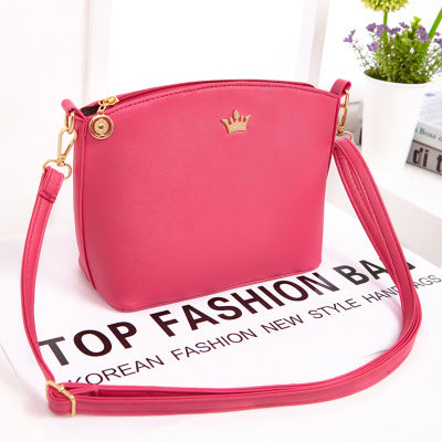 new Handbag Bag Fashion Shoulder cross pattern Fashion shell bag Mini crown Xiekua package