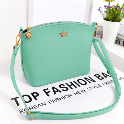 new Handbag Bag Fashion Shoulder cross pattern Fashion shell bag Mini crown Xiekua package