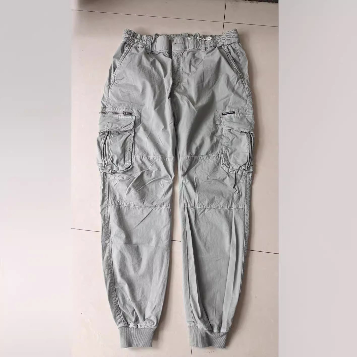 Men's Multi-Pocket Skinny Working Pants