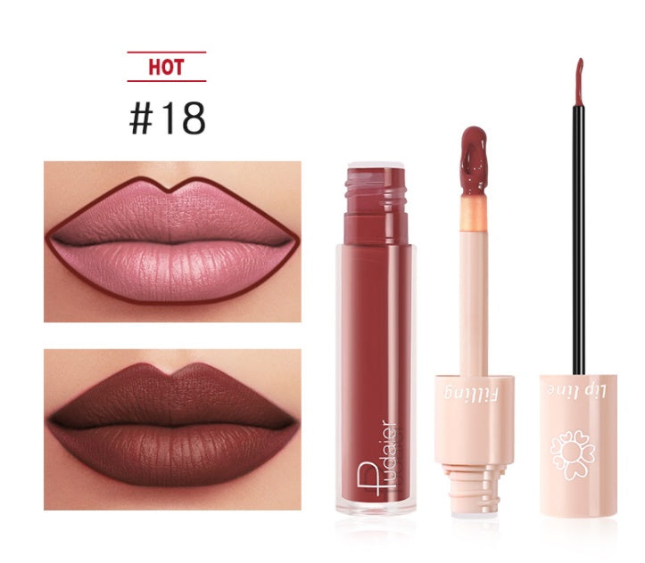 Pudaier Dual Lipstick & Lip Gloss Pudaier Dual Lipstick Lip Gloss Liquid L | Ectron Online