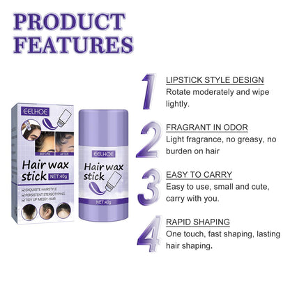 EELHOE Hair Wax Stick - Slick Back Flyaway & Frizz Control Styling EELHOE Hair Wax Stick Broken Hair Polish | Ectron Online