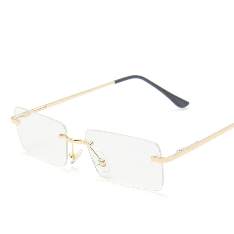 Rimless sunglasses women square