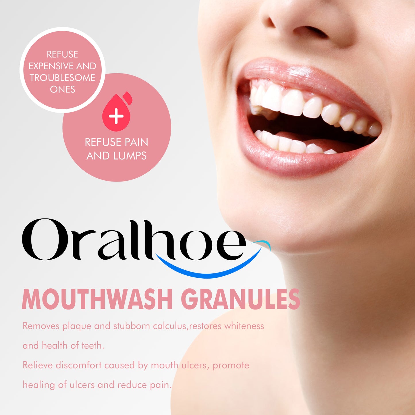 Oralhoe Peach Mouthwash Pellets