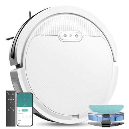 3-in-1 Robot Vacuum and Mop Robot Vacuum And Mop, 3 In 1 Combo Clean | Ectron Online