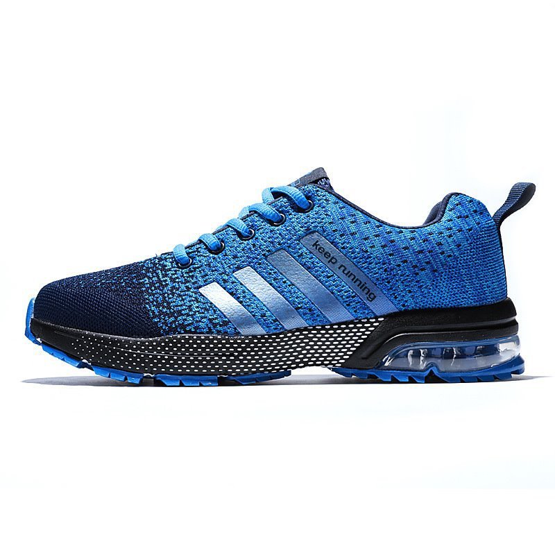 Men’s Air Cushion Sneakers – Fly Woven Summer Running Shoes Large Size Fly Woven Running Air Cushion | Ectron Online