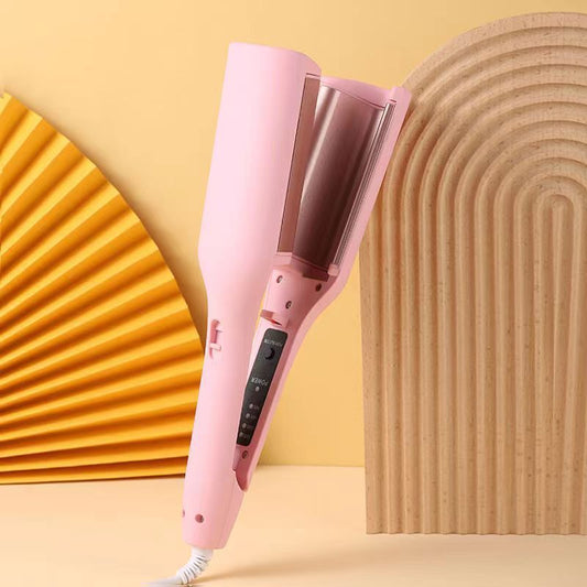 32mm deep wave hair curler pink