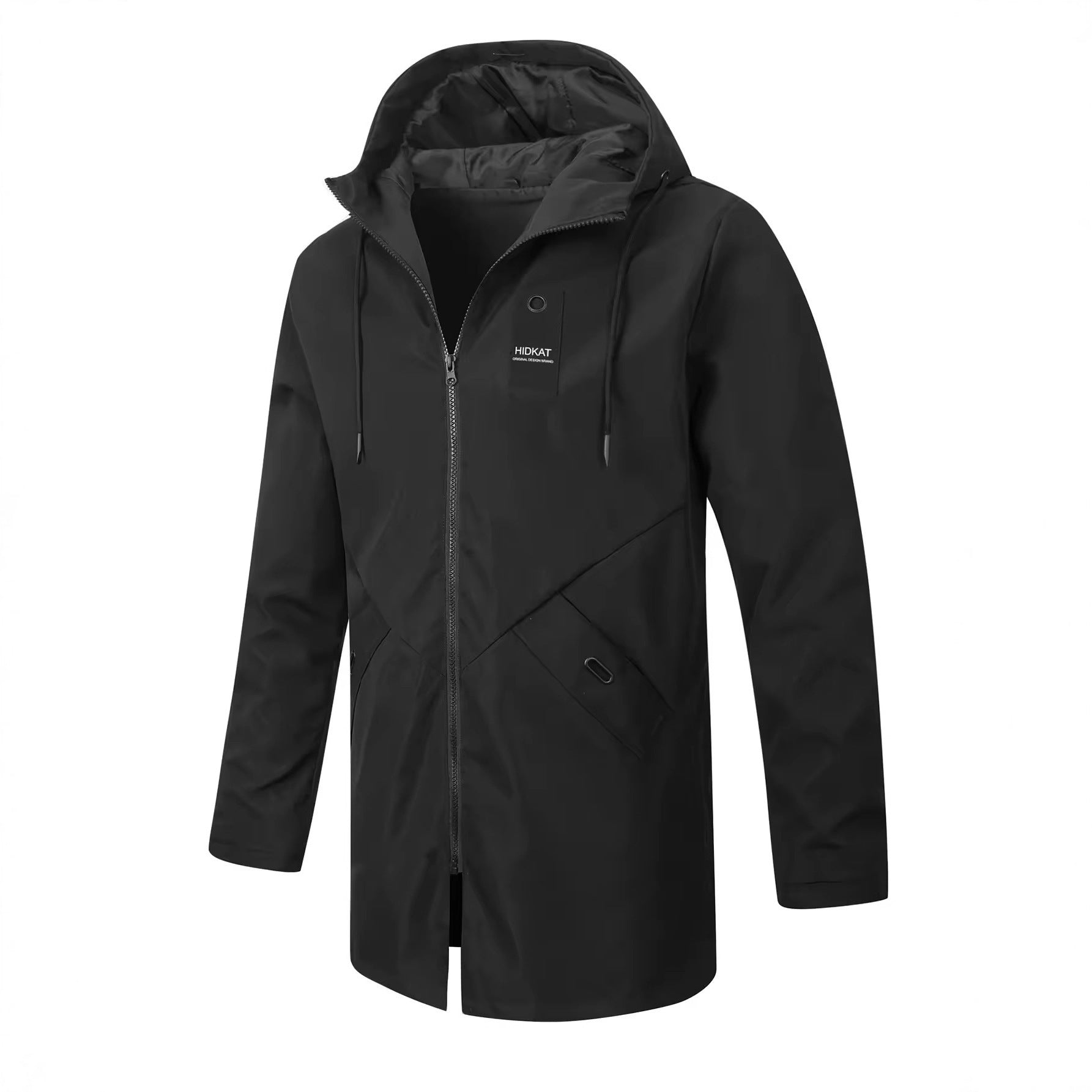 Men's Mid-Length Hooded Shell Jacket